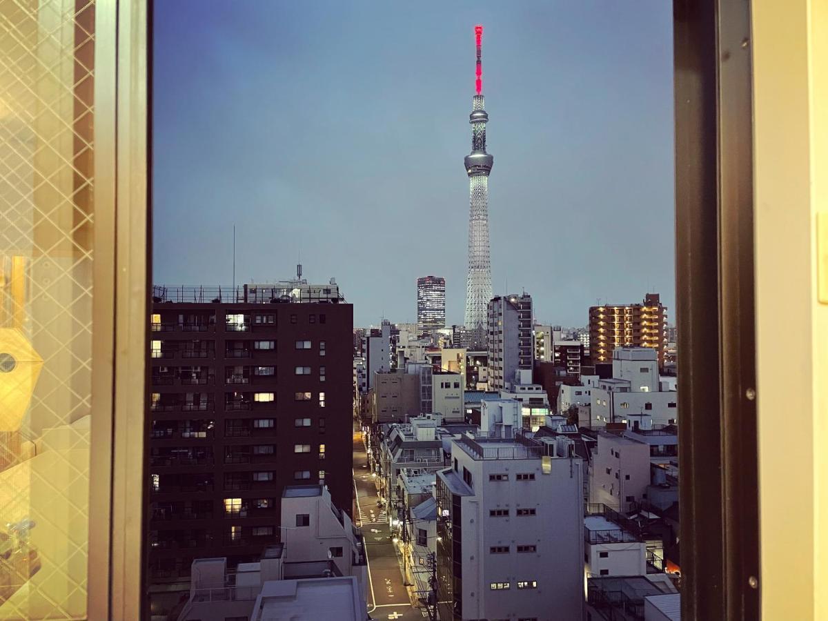 Apartmán 浅草スカイツリービューテラス 浅草寺3分 浅草駅6分 2-10人 成田&羽田空港直通 Prefektura Tokio Exteriér fotografie