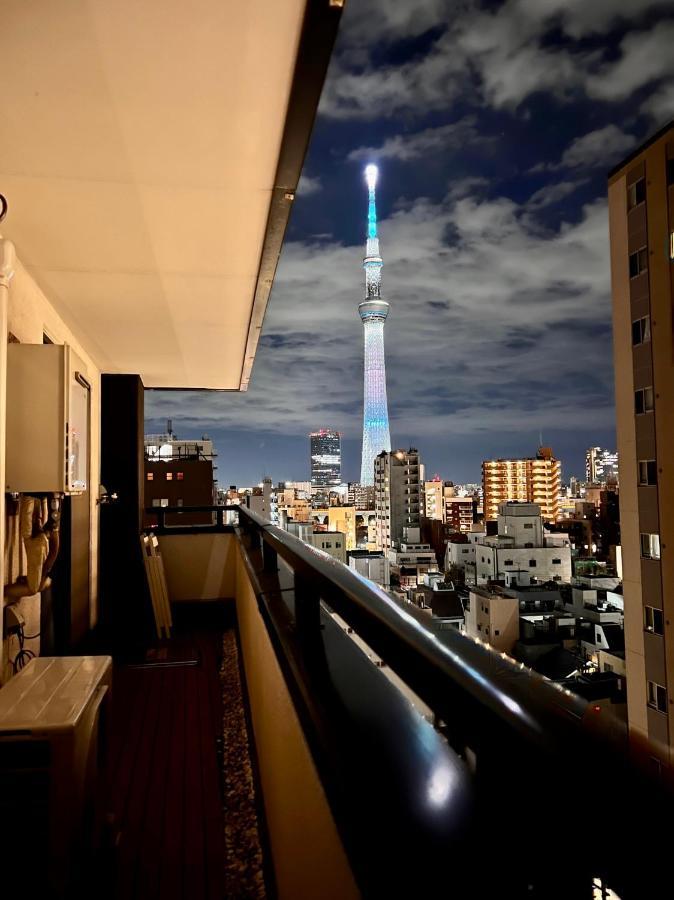 Apartmán 浅草スカイツリービューテラス 浅草寺3分 浅草駅6分 2-10人 成田&羽田空港直通 Prefektura Tokio Exteriér fotografie